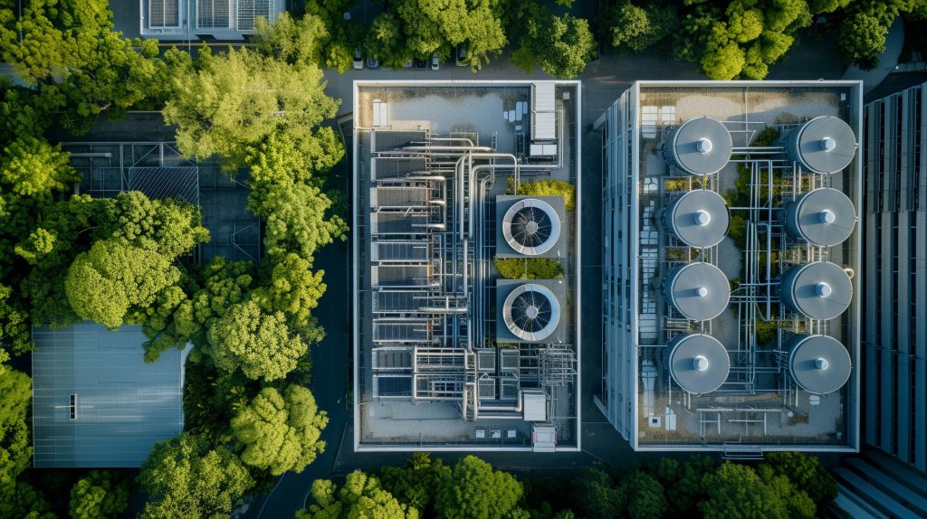 La imagen tiene un atributo ALT vacío; su nombre de archivo es 2400-ai-generated-top-down-view-of-industrial-hvac-system-amongst-greenery-an-aerial-top-down-view-of-an-industrial-hvac-system-with-large-fans-and-complex-piping-nestled-among-lush-green-trees-1024x574.jpg